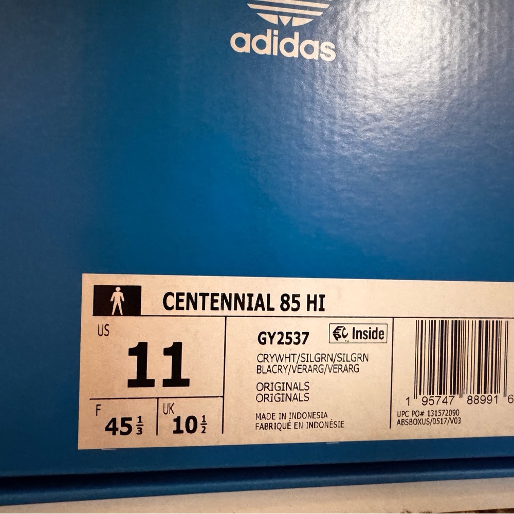 New mens adidas centennial 85 high top size 11 - Picture 4 of 5